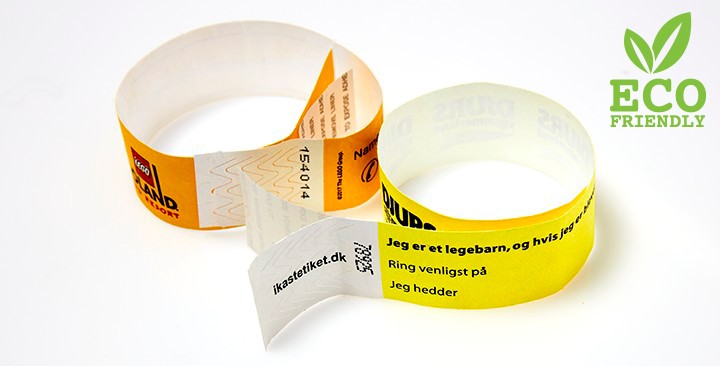 Disposable tyvek wristband