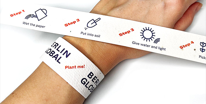 Festival wristbands with seeds