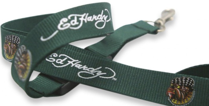 Offset printed lanyard