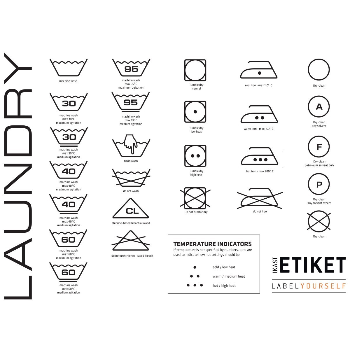 Care Label Template