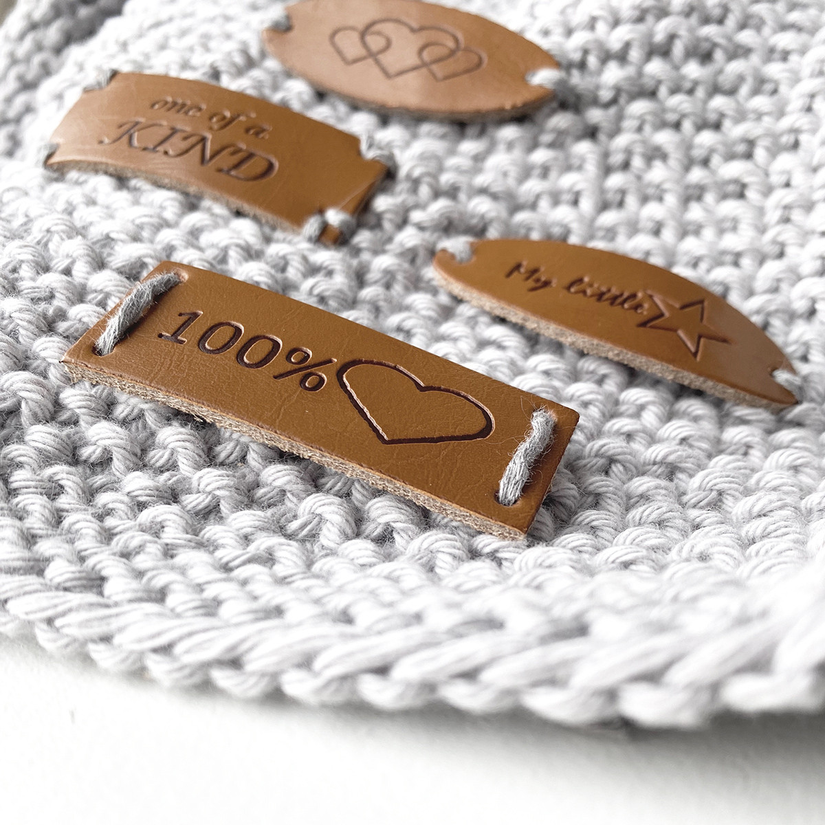 Made by labels for knitting and other needlework Labels