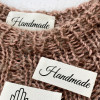 Cotton labels with print