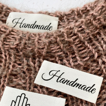 Cotton labels with print