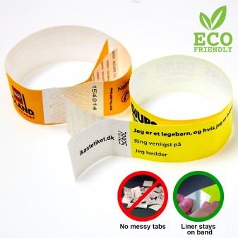 Disposable tyvek wristbands