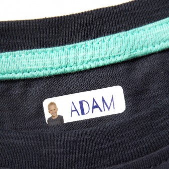 Iron-on name labels with your name