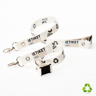 Lanyards made from degradable paper