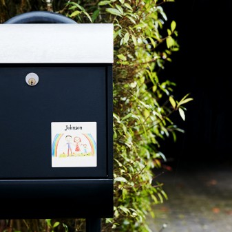 Mailbox sticker with your own text