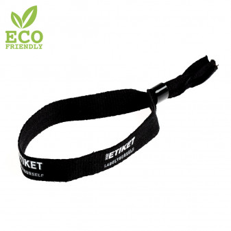 Sustainable festival wristbands made of organic cotton