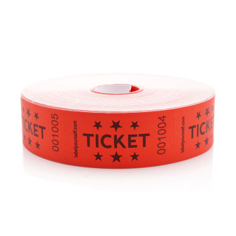 Roll tickets in stock or with logo