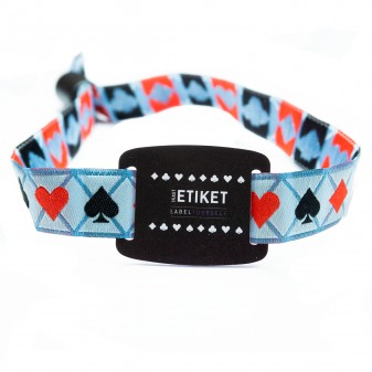 Festival wristbands with RFID and hard PVC slider