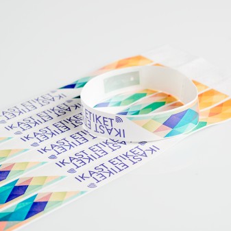Tyvek wristband with RFID tag