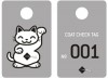 Reusable cloakroom labels