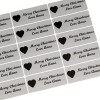 Personalised stickers in silver