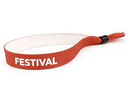 Rust red festival wristbands